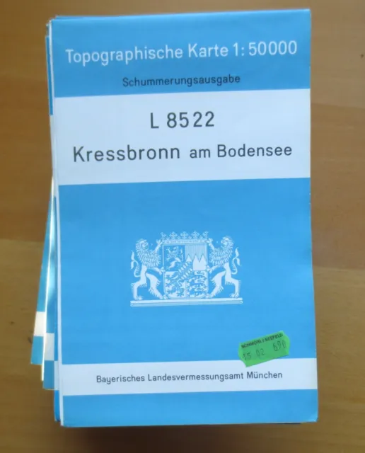 r1-1) Topographische Karte 1 : 50000   Kressbronn am Bodensee   L 8522