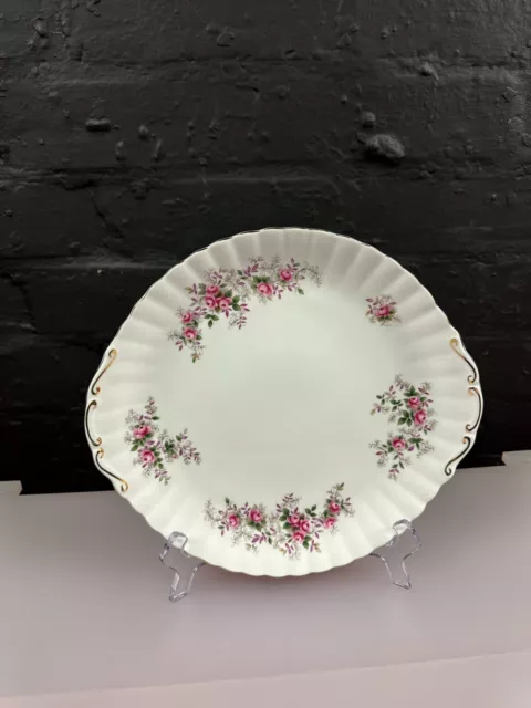 Royal Albert Lavender Rose Eared Cake / Bread Plate 26.5 cm Wide