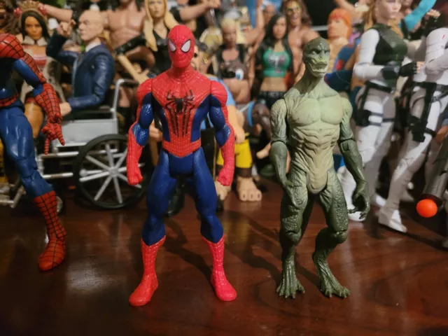 The Amazing Spider-Man Spiderman And Lizard Action Figures 2011 2014 Hasbro 3.75