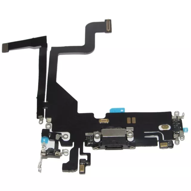 OEM For IPhone13 Pro Charger Charging Port Dock MIC Headphone Flex Cable Black 3