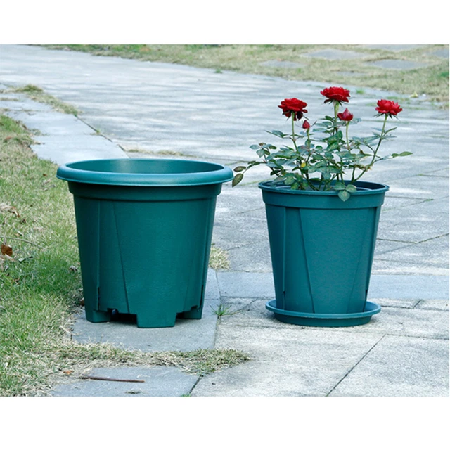 10 PCS Succulent Planting Pots Orchid Pots Round Tray