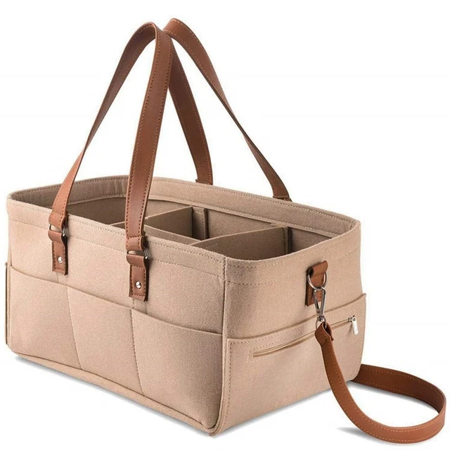 Large Baby Diaper Caddy Organizer Basket Wipes Bag Newborn Nursery Storage