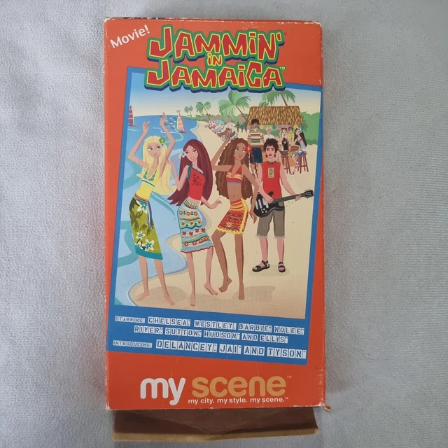 VINTAGE MY SCENE Jammin In Jamaica VHS Video Tape Barbie Mattel Boxed