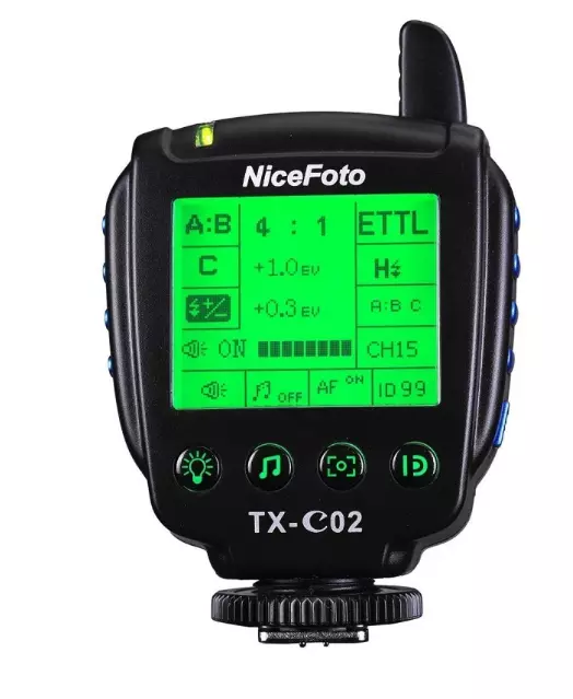 NiceFoto TX-C02 TTL Transmitter Support HSS 1/8000s Shutter Speed for Canon NWOB