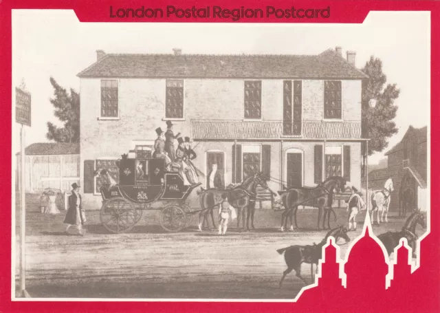 (50190*) Postcard Coach and Horses Ilford Mail Coaching Inns LPR5