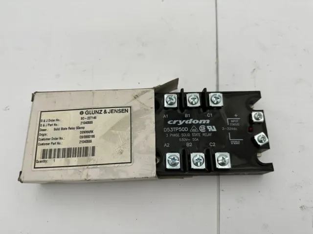 1pc x SOLID STATE RELAY 50amp CRYDOM D53TP50D 530V 50A