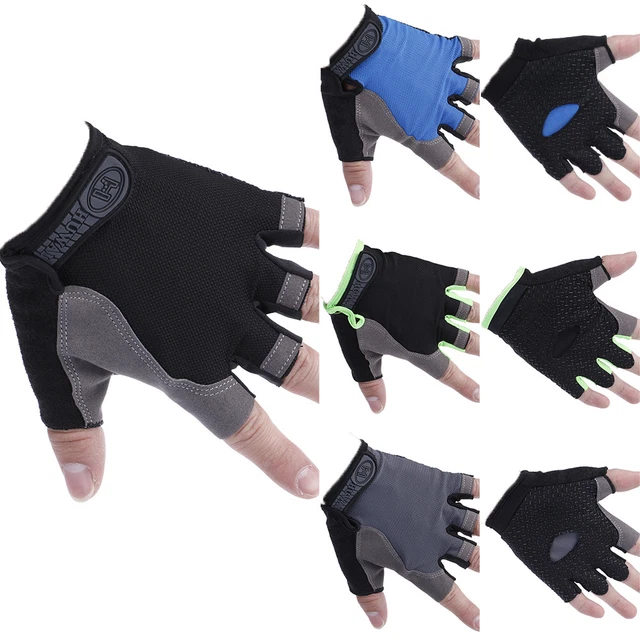 Women Men Sport Cycling Fitness GYM Workout Exercise Half Finger Gloves Bi-wf