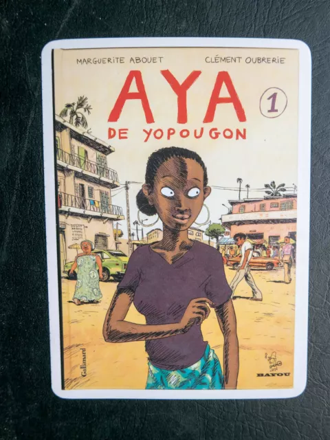 ABOUET OUBRERIE CP carte postale promo Gallimard Aya de Yopougon