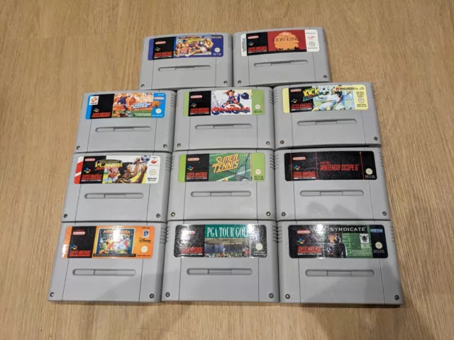 SNES, Super Nintendo Bundle x 11 Games, Job Lot