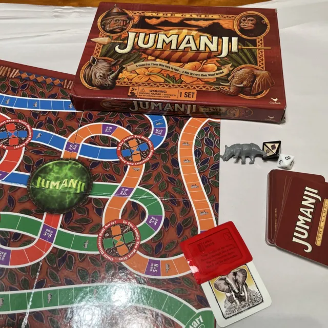 Jumanji Game Board Action Spin Master Travel Size Jungle Safari Decode Messages