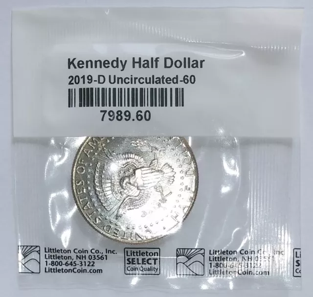 2019 D - Kennedy Half Dollar - VERY VERY BRIGHT -  Uncirculated