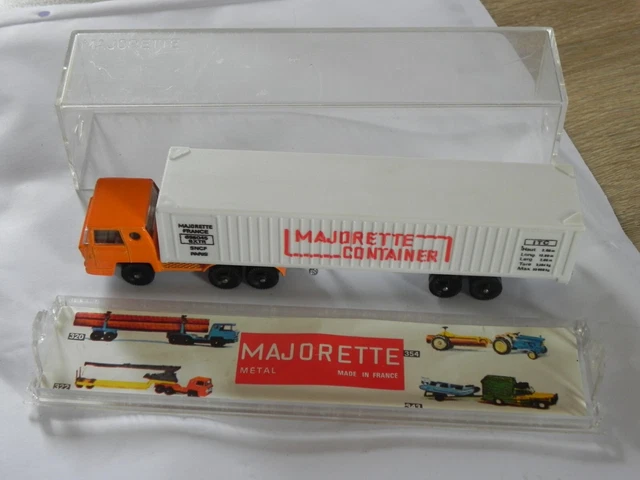 MAJORETTE CAMION BERNARD Fardier Sous Blister Version Us Ref 320 Made In France