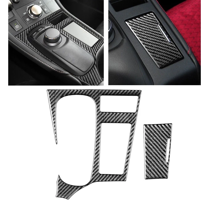 Copertura pannello console centrale in fibra di carbonio finitura posacenere per Lexus CT200h 2011-2017