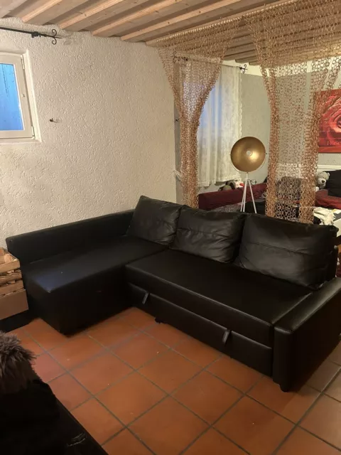 Sofa mit Schlaffunktion und Bettkasten, gebraucht