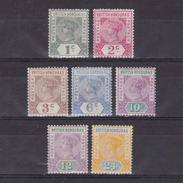 BRITISH HONDURAS 1891, SG# 51-59, CV £54, Queen Victoria, MH