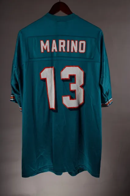 Miami Dolphins #13 Dan Marino Vintage 90S Authentic Nfl Logo Shirt Jersey Xl