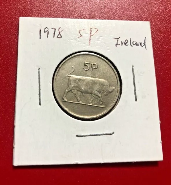 1978 5P Irland Münze - Schöne Welt Münze