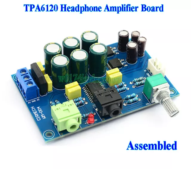 TPA6120 Headphone Amplifier Board HiFi TPA6120A2 Double Channel Headphone Amp