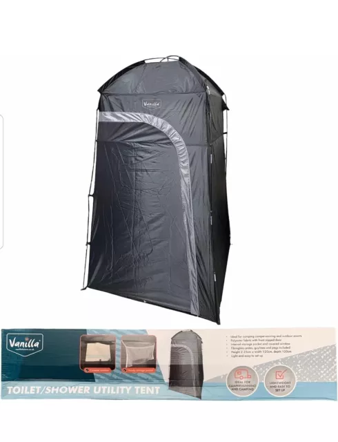 Camping Shower & Toilet Tent - Large Portable Toilet Shower & Beach Changing