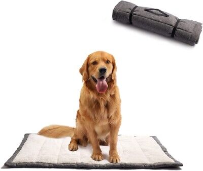 Outdoor Dog Bed, Portable Dog Travel Mat, Rollup Pet Camping Gear, Crate Large