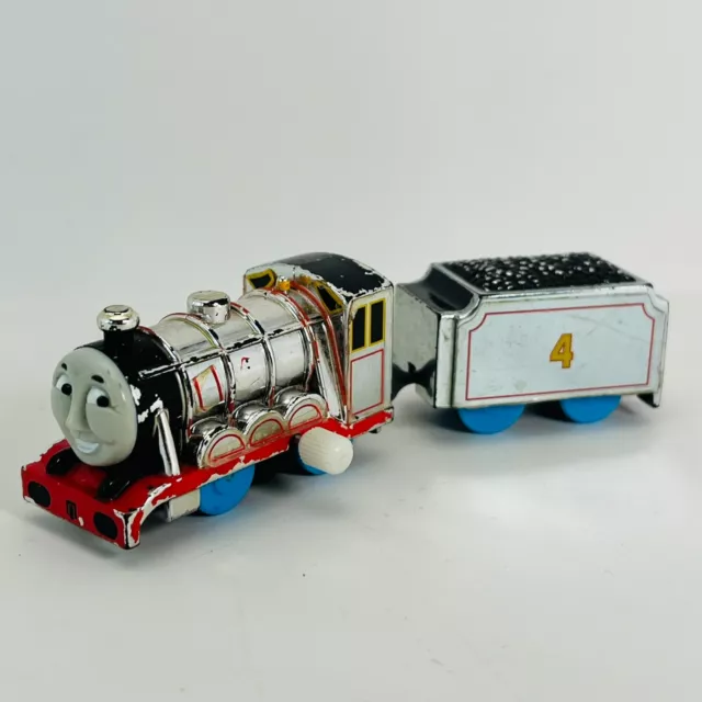 Thomas & Friends Capsule Plarail CHROME GORDON Train Engine TOMY 2004 Silver