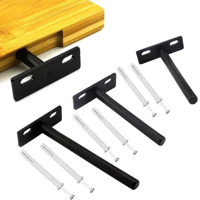 FLOATING SHELF BRACKETS Concealed Hidden Shelves Support Wall Mounted