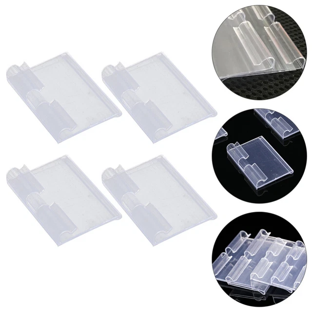 Lot De 30 Porte-étiquettes D'étagère En PVC Transparent - Dimensions 6x2.5 Cm - Clip Pour étagère Métallique Ou Bois - 3