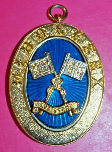 Middlesex Past Provincial Assistant Grand Standard Bearer masonic collar jewel