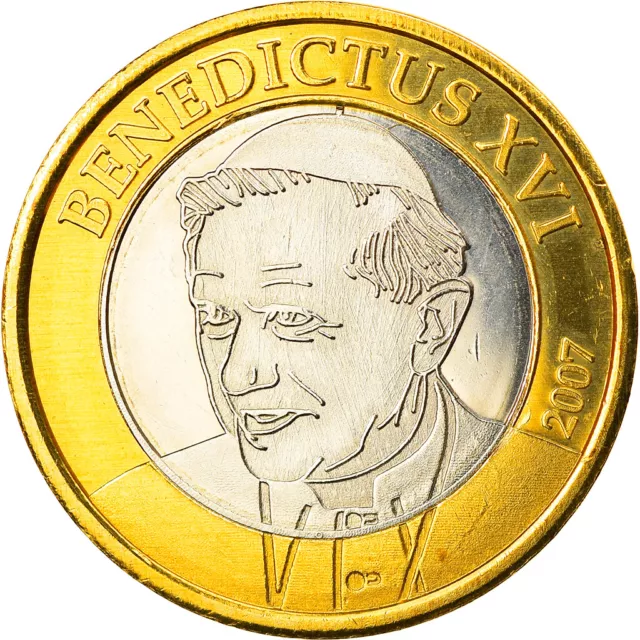 [#825209] Vaticano, Euro, 2007, unofficial private coin, FDC, Bi-metallico