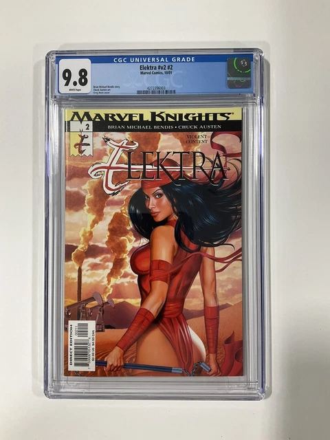 Elektra v2 #2 CGC 9.8 White Pages 2001 Marvel
