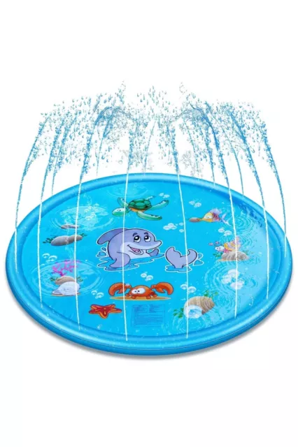 Splash Play Mat 68 inch Large Size Inflatable Sprinkler Pad (a)