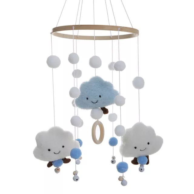 Baby Crib Mobile Wooden Wind Chime Bed Bell Baby Nursery Decoration Hanging Toy
