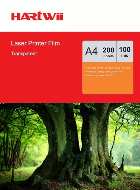 200 Sheets A4 Overhead Projector Film OHP Film Transparent For Laser Printing