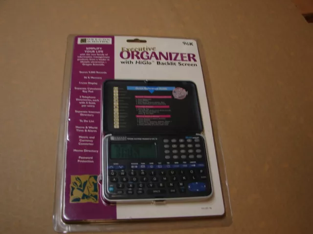 Oregon Scientific Planner EX1201-96 Personal Electronic Organizer Calc Calendar