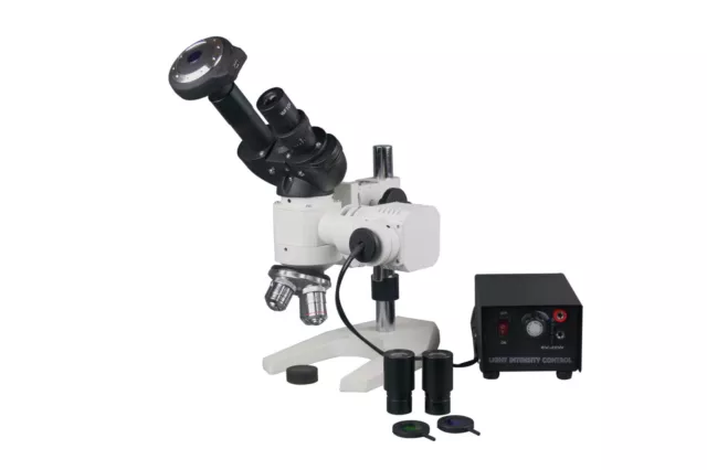 600x Jumelles Métal Testeur Metallurgy Haut Lumière Microscope W 3Mp USB Caméra