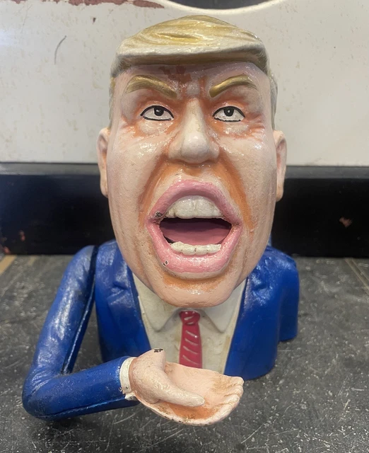 DONALD TRUMP CAST Iron Mechanical MAGA 2024 Money Bank 42.00 PicClick