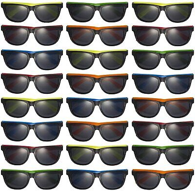 Paquete de 25 gafas de sol de neón con protección UV - Favores perfectos para fiestas infantiles - en...