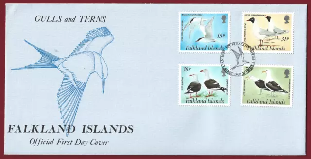 FDC 1993 Falkland Islands Gulls and Terns First Day Cover + Enclosure