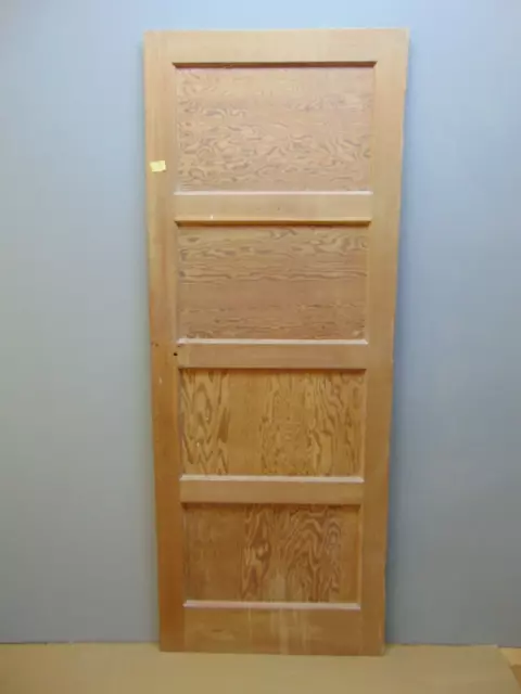 Door 1930's Shaker style Pine Wooden 29 3/4" x 77 1/4" Internal  ref 130D