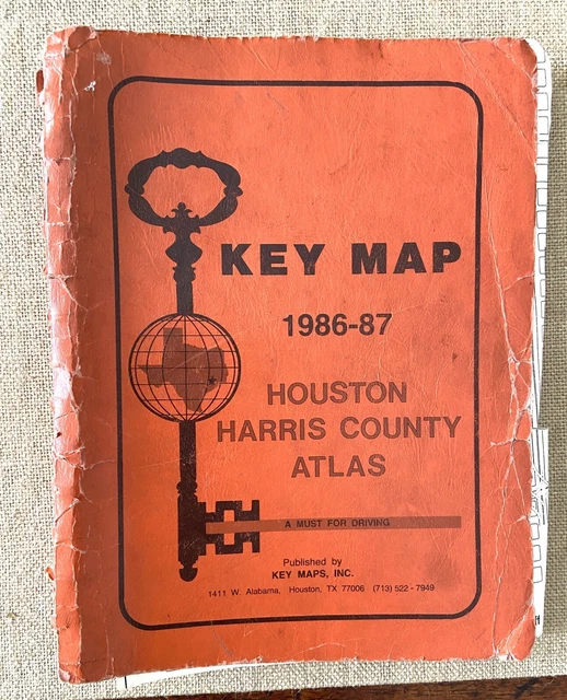 Houston Harris County Key Map FOR SALE! - PicClick