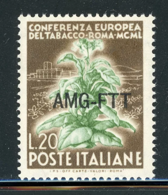 AMG-FTT Trieste MNH: Scott #86 20l European Tobacco Conference CV$4+