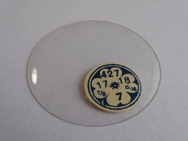 VERRE SAVONNETTE MONTRE GOUSSET DIAMETRE 51.7 Mm REBORDS PLATS