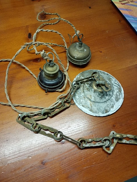 Catena Per Lampadario In Oro Lucido Con Portalampade E27 - Lunghezza 70 Cm Regolabile - Foto 8