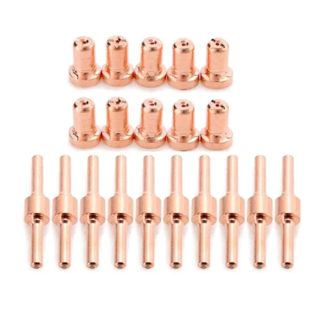 Long Plasma Cutter Tip Electrode Nozzles Kit Consumable For PT31 LG40 40A
