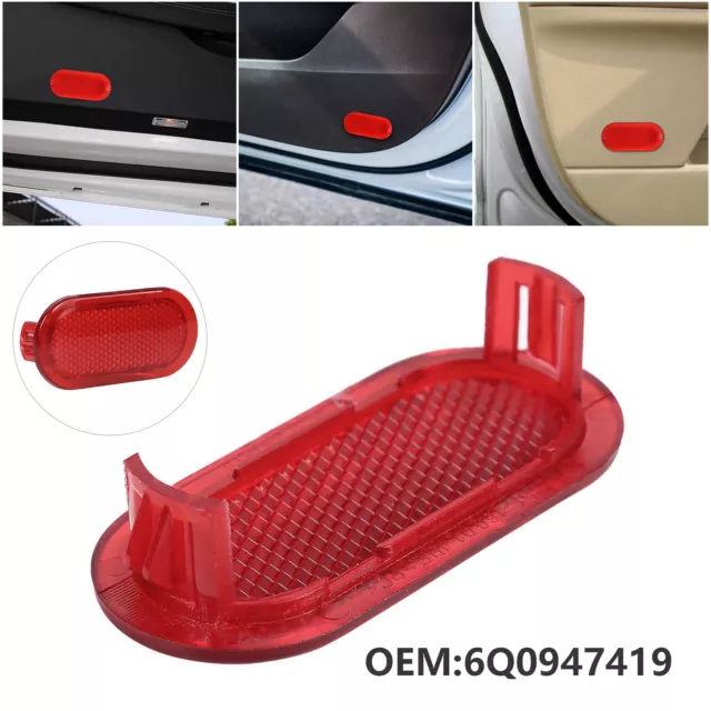 2pcs Red Door Panel Warning Light Reflector 6Q0947419 for VW Beetle Caddy Polo