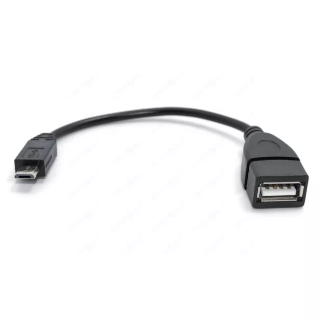 USB 2.0 Adapter Kabel - USB A-Buchse zu Micro USB B-Stecker - schwarz