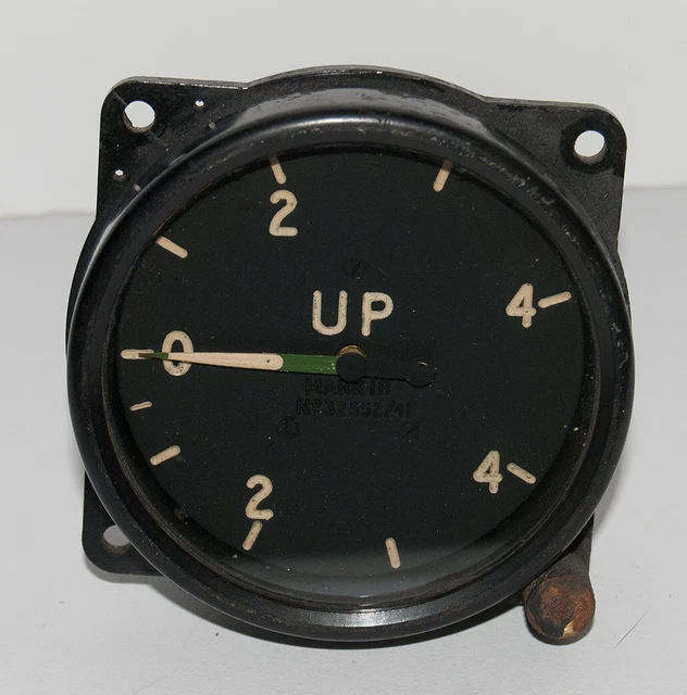 RATE OF CLIMB Indicator Mk1B 6A/1301 Gauge Instrument WW2 RAF Vintage ...