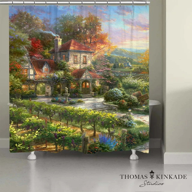 Thomas Kinkade Wine Country Living Shower Curtain