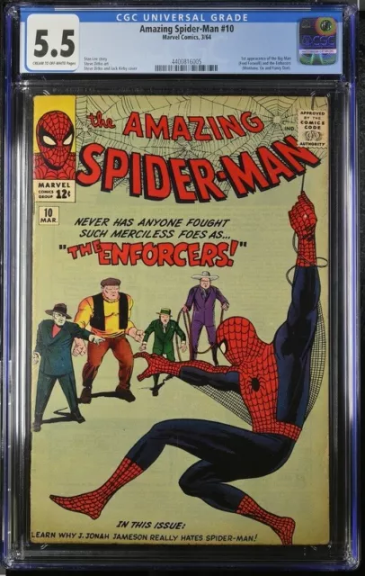 Amazing Spiderman #10 CGC 5.5 The Enforcers