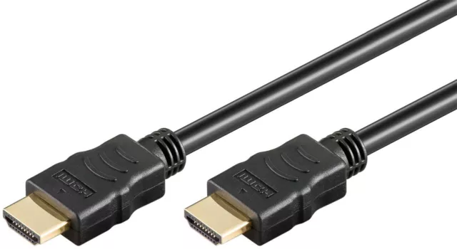 High Speed HDMI Stecker vergoldet Kabel mit Ethernet Full HD 4K 3D TV 1m bis 15m